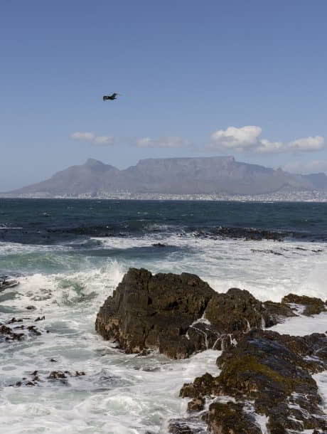 Kaapstad vanaf Robben Eiland