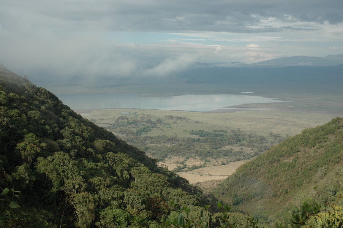 Uitzicht over de Ngorongoro Crater vanaf de rand - Rondreis door noordelijk Tanzania en Zanzibar
