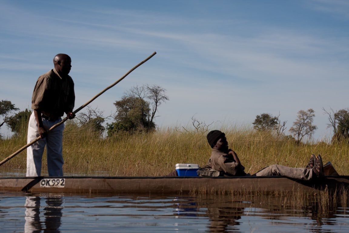 Ontmoet de locals - mokoro tocht, polers, safari, Okavango Delta, Botswana