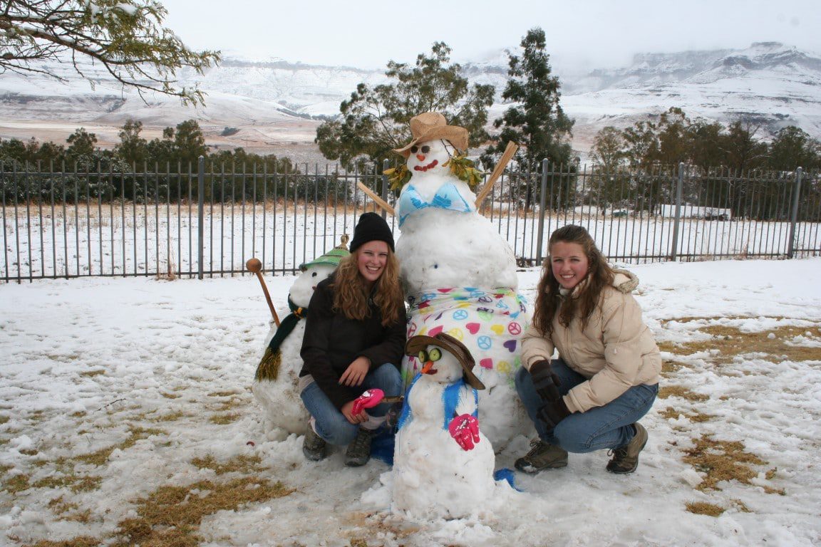 Wanneer kun je het beste naar Zuid Afrika - sneeuw, Drakensbergen, Zuid Afrika