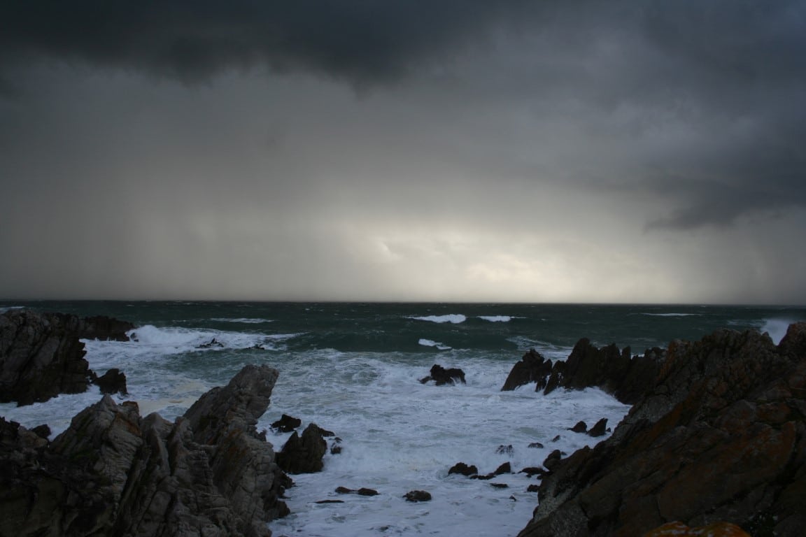Wanneer kun je het beste naar Zuid Afrika - donkere lucht, regen, storm, Kaapstad, Zuid Afrika
