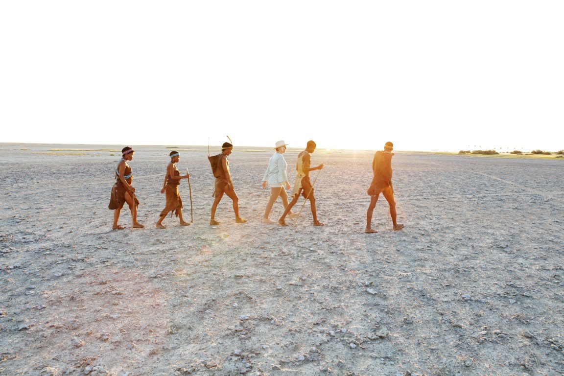 Nieuwsbrief Out in Africa - wandeling Makgadikgadi Pans vanuit San Camp