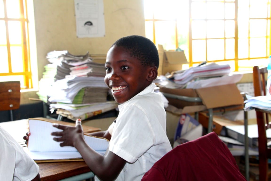 Ontmoet de locals - school, Mudumo NP, Caprivistrip, Namibië