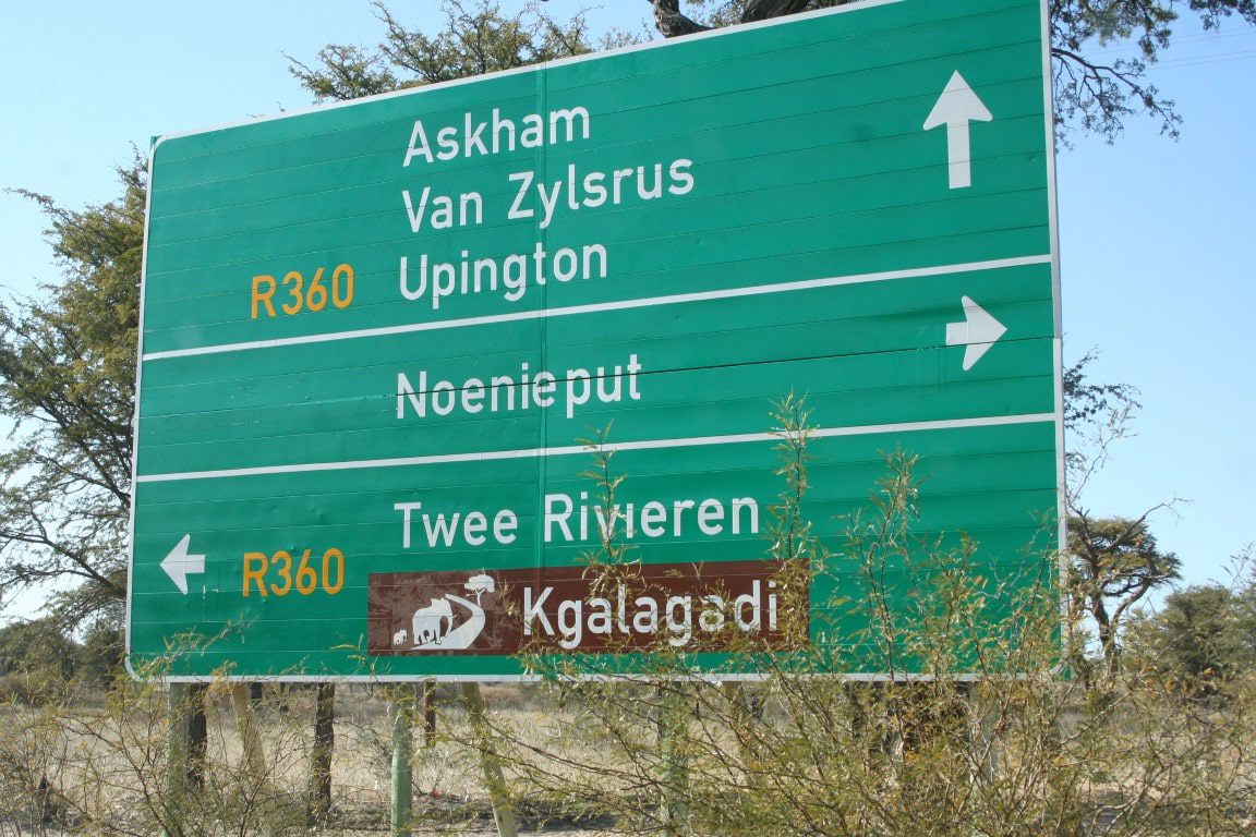 Navigeren in Zuid-Afrika hoe werkt dat - rechtdoor of naar rechts