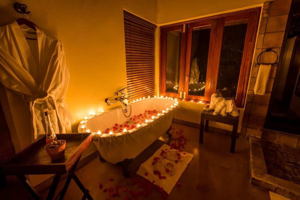 Veel lodges doen graag iets extra's: romantiek in de Honeymoon Suite