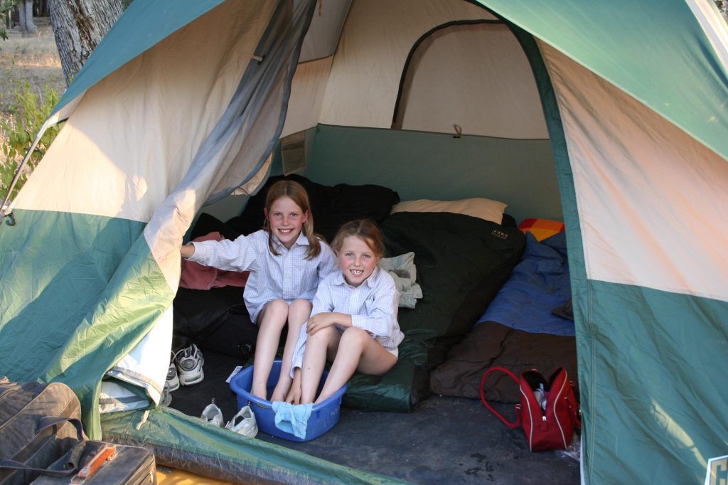 Op safari met jonge kinderen - kinderen kamperen