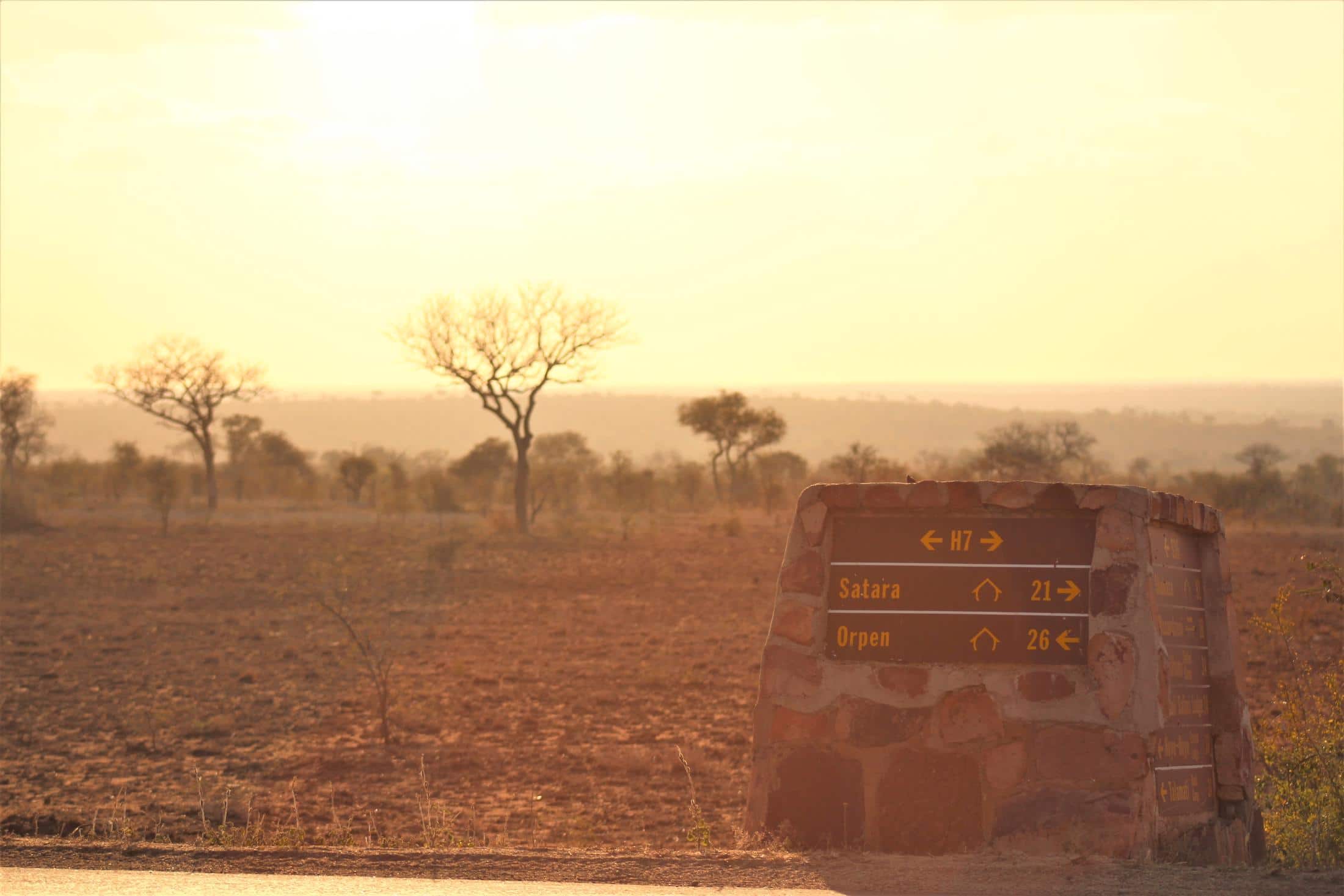 Zelf rijden in Kruger National Park - Bewegwijzering in het park