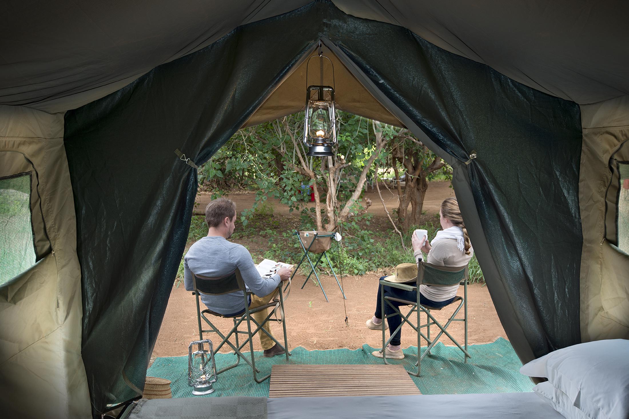 Pafuri Walking Safaris - Tent midden in de bush
