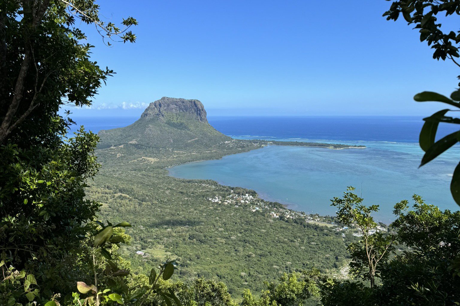 Uitzicht op le Morne
