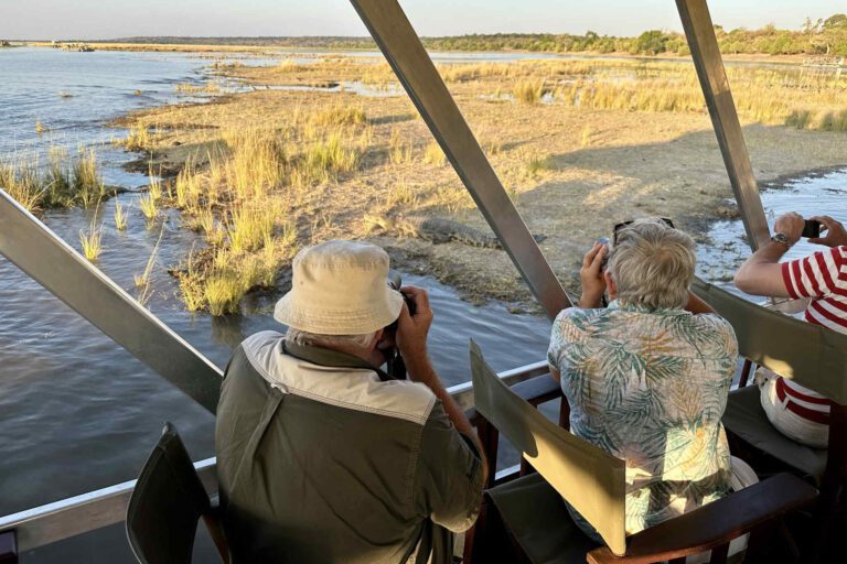 Toeristen in Chobe
