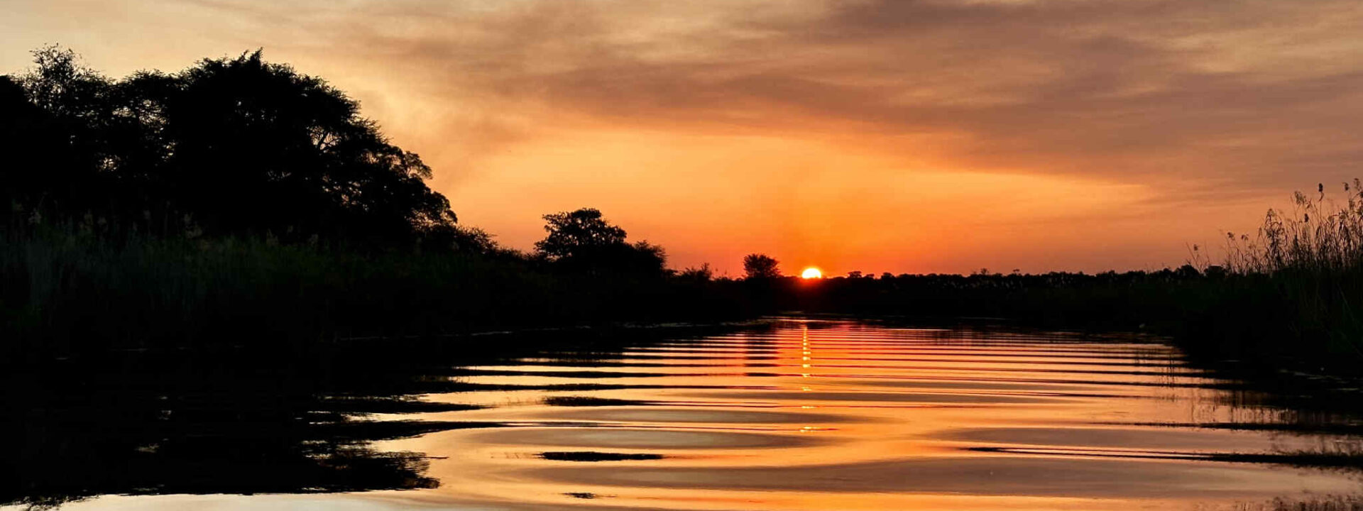 Caprivistrip Sunset over the river