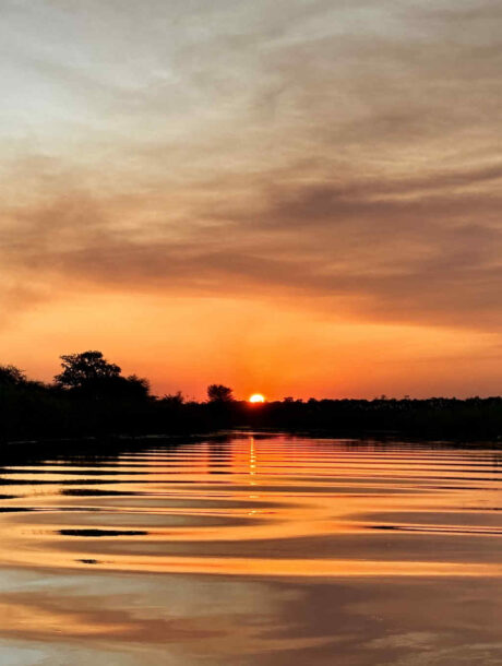 Caprivistrip Sunset over the river