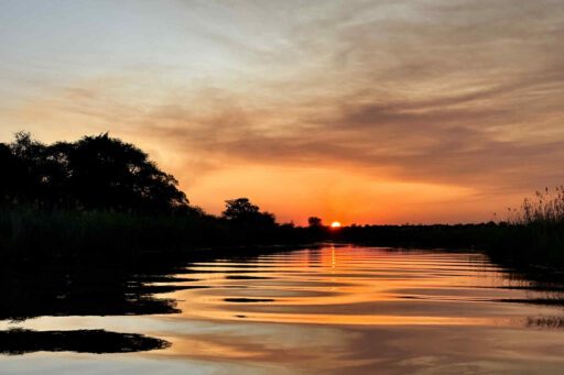 Caprivistrip Sunset over the river
