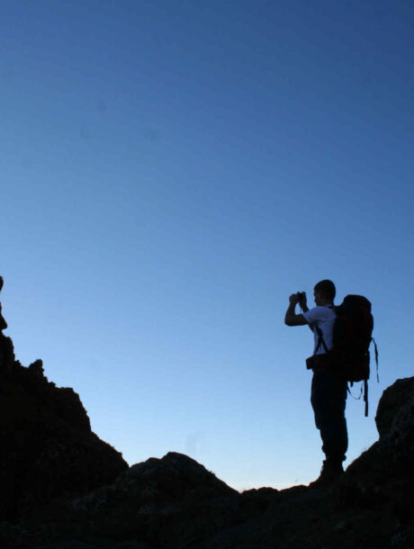 Drakensbergen Hiker Silhouette
