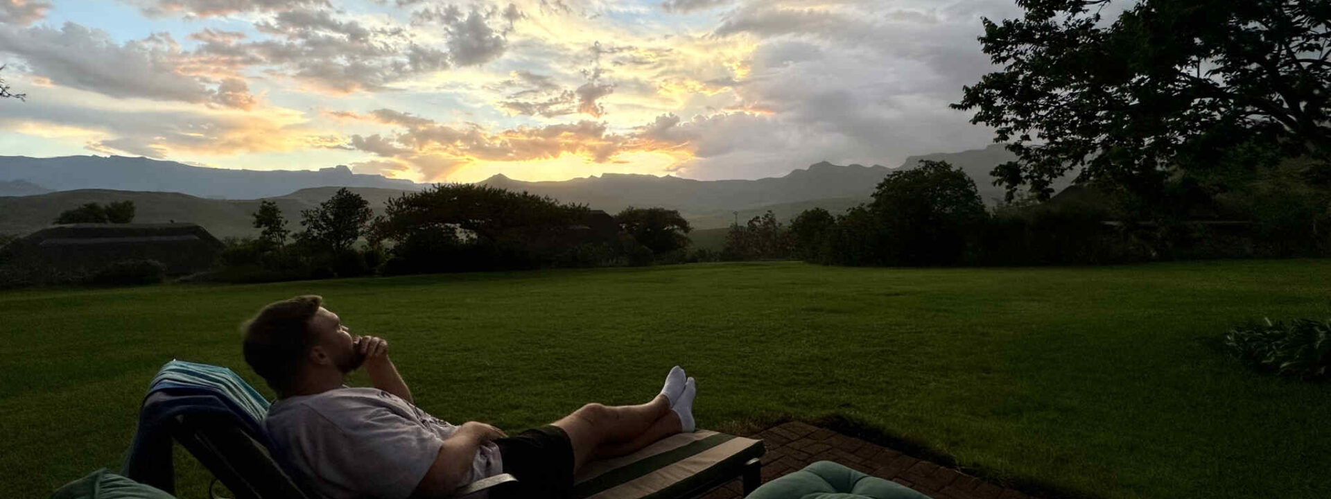 Sunset in Drakensberg