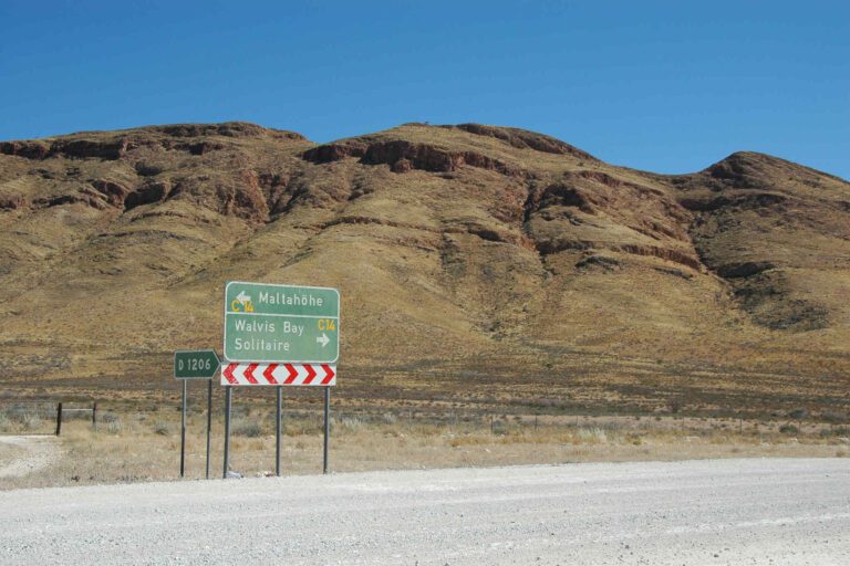 En-route Namibië zuidwaarts