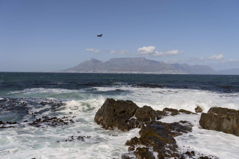 Kaapstad vanaf Robben Eiland