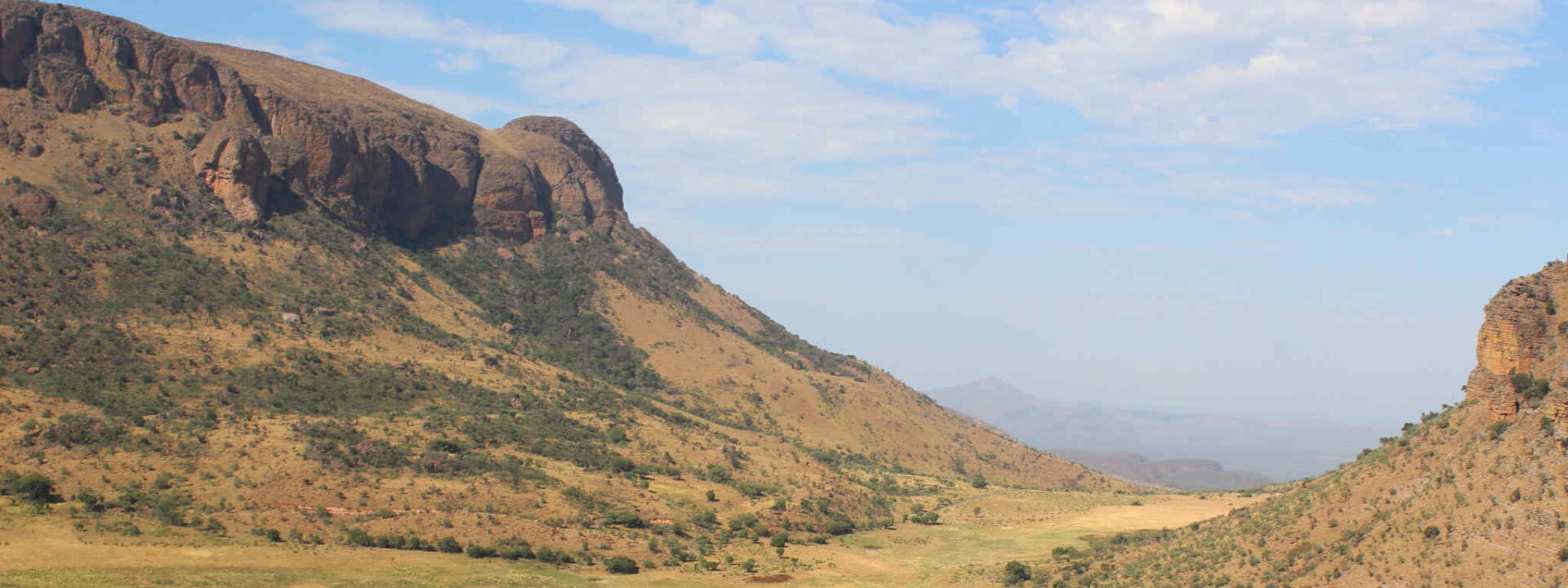 Uitzicht over de vallei in Marakele NP
