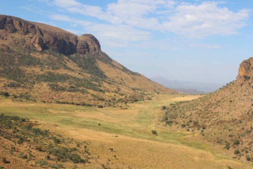 Uitzicht over de vallei in Marakele NP