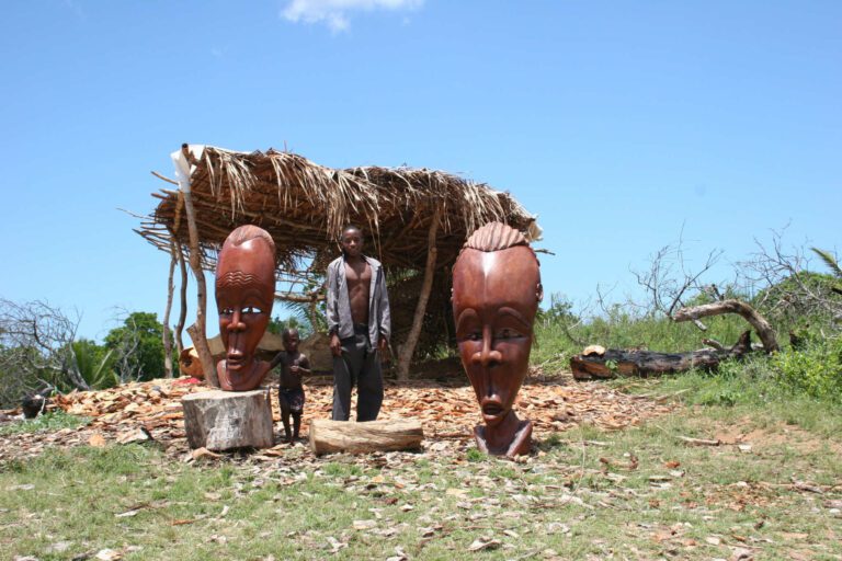 Maskers in Mozambique