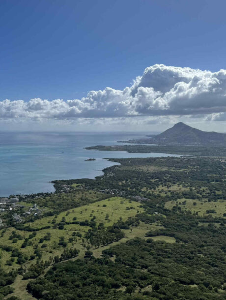 Uitzicht over Mauritius eiland